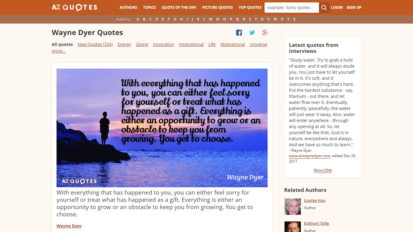 TOP 25 QUOTES BY WAYNE DYER (of 1030) | A-Z Quotes